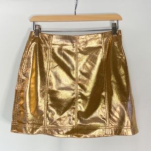 Wild Fable Gold Metallic Skirt
